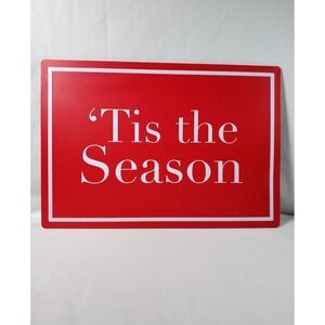 "'Tis the Season"‎ Aluminum Sign–14" x 20" Christmas-Home Decor-Indoor/Outdoor